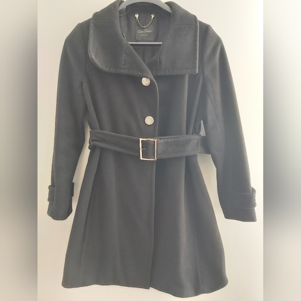 Talulah Babaton Black Wool Coat